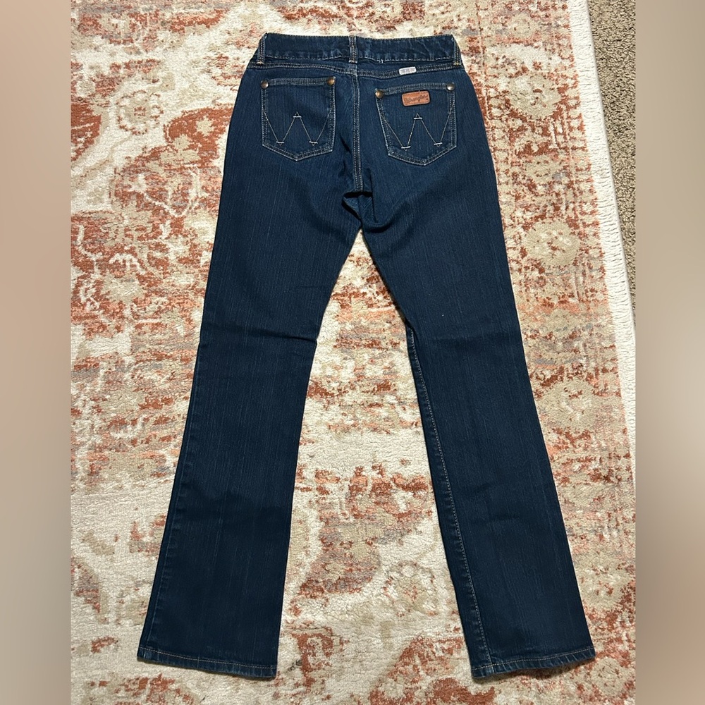 Wrangler Dark Blue Bootcut Jeans - 5/6x34 - Picture 4 of 7